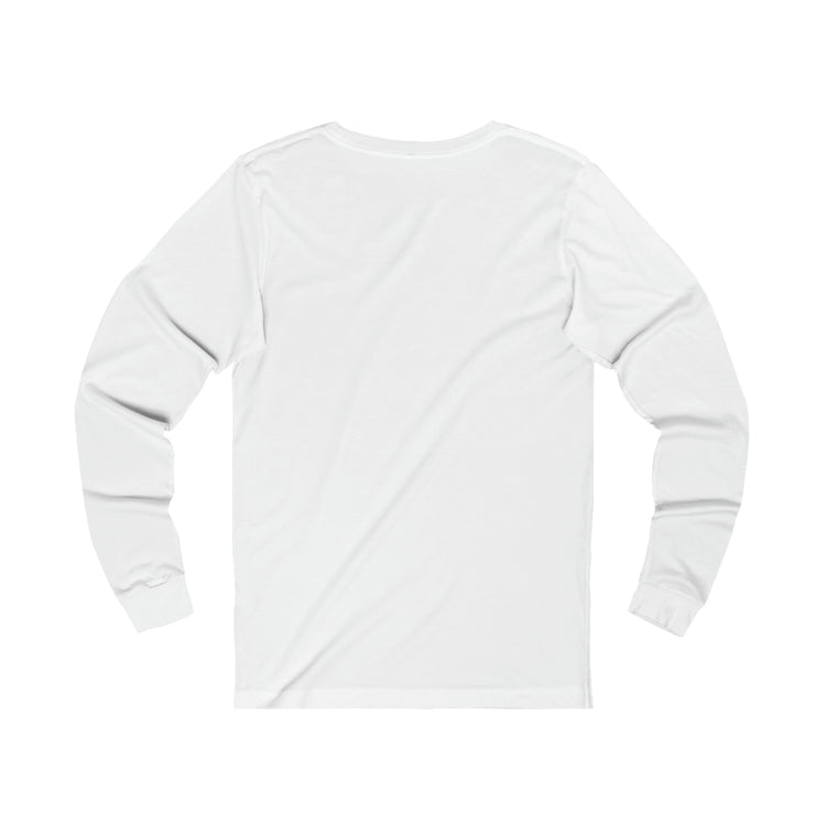 Back of white long sleeve dragonfly shirt blank