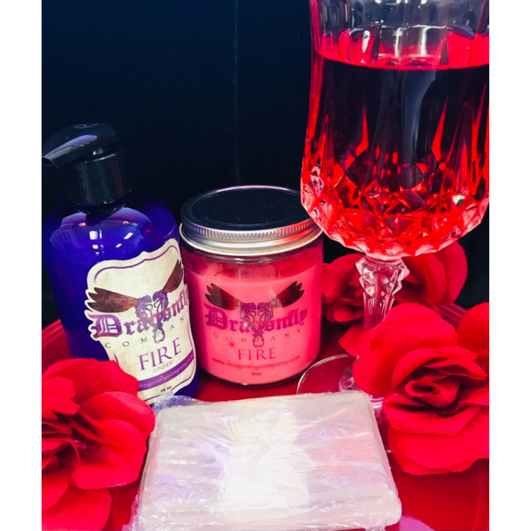 Fire Bath & Body Collection lotion candle soap